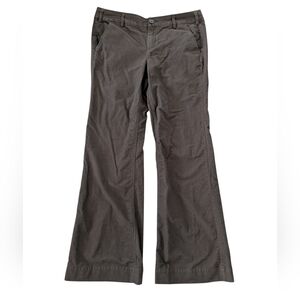 Anthropologie G1 Tailor Goods Womens Pants Brown Sz 12 Brushed Soft Cotton Wide